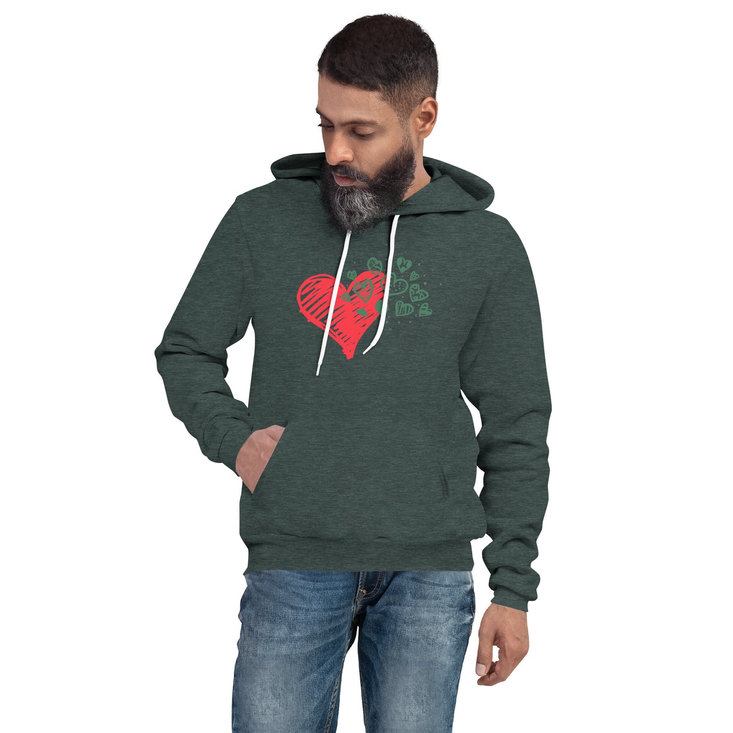 Sweetheart Hearts Unisex Pullover Hoodie TeeSpect