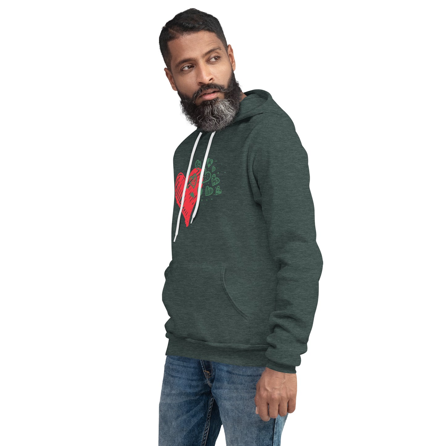 Sweetheart Hearts Unisex Pullover Hoodie TeeSpect