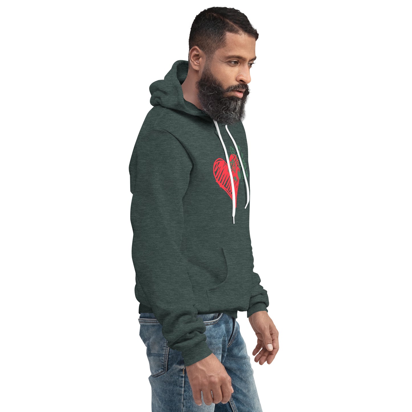 Sweetheart Hearts Unisex Pullover Hoodie TeeSpect