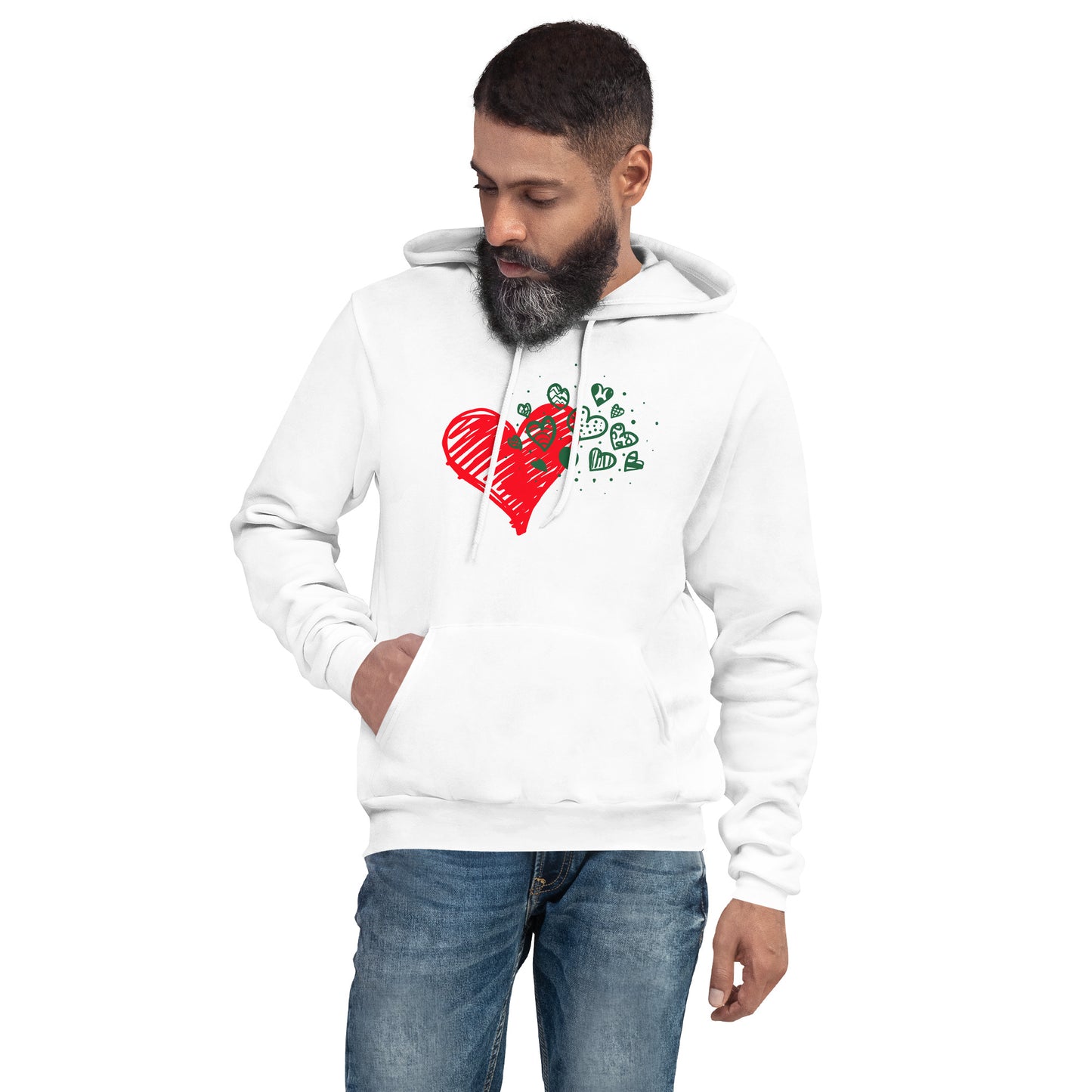 Sweetheart Hearts Unisex Pullover Hoodie TeeSpect