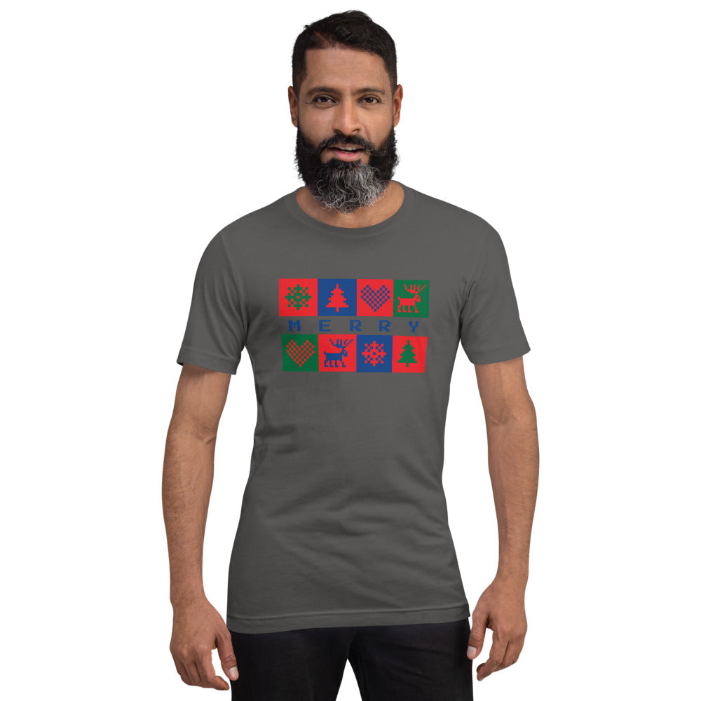 Merry Box Unisex Staple Short-Sleeve T-Shirt - Bella + Canvas 3001 TeeSpect