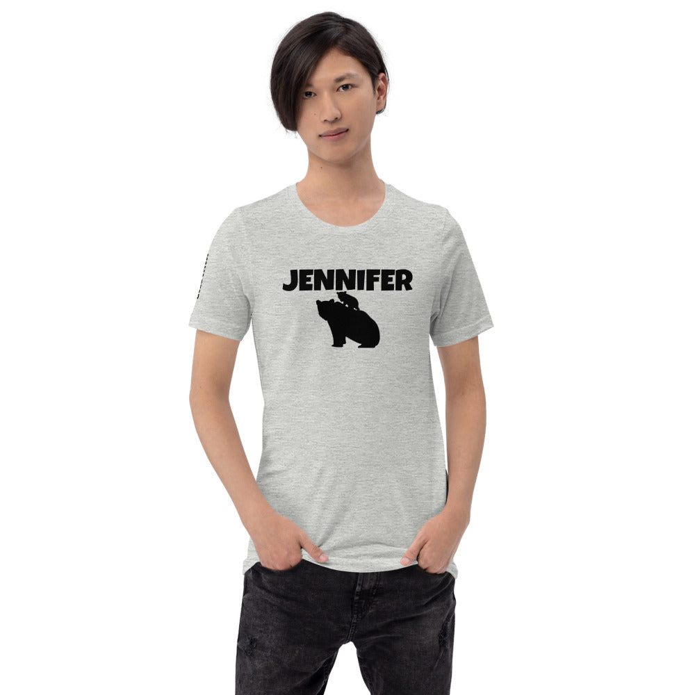 Custom Name Bold Mama Bear Personalized Pastel Unisex Short-Sleeve Staple T-Shirt TeeSpect