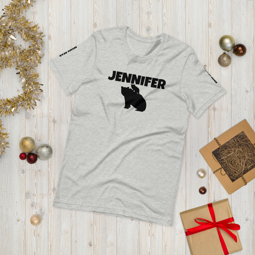 Custom Name Bold Mama Bear Personalized Pastel Unisex Short-Sleeve Staple T-Shirt TeeSpect