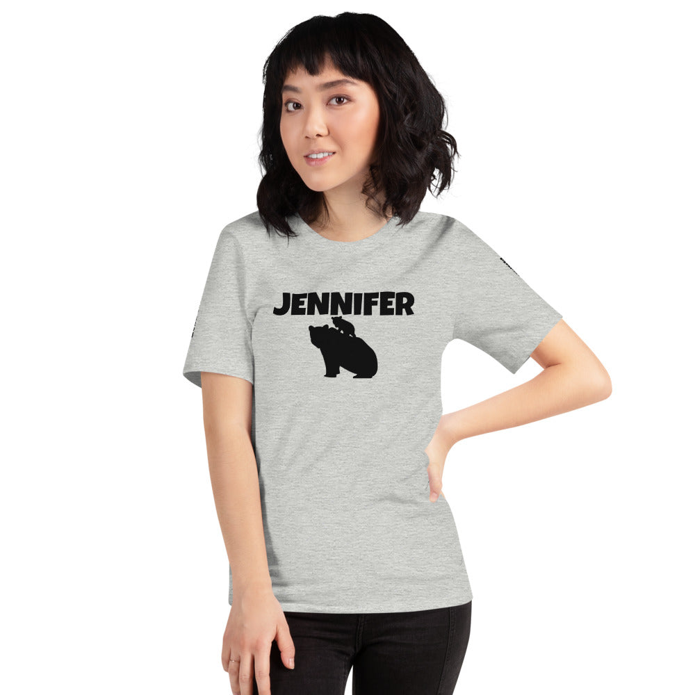 Custom Name Bold Mama Bear Personalized Pastel Unisex Short-Sleeve Staple T-Shirt TeeSpect