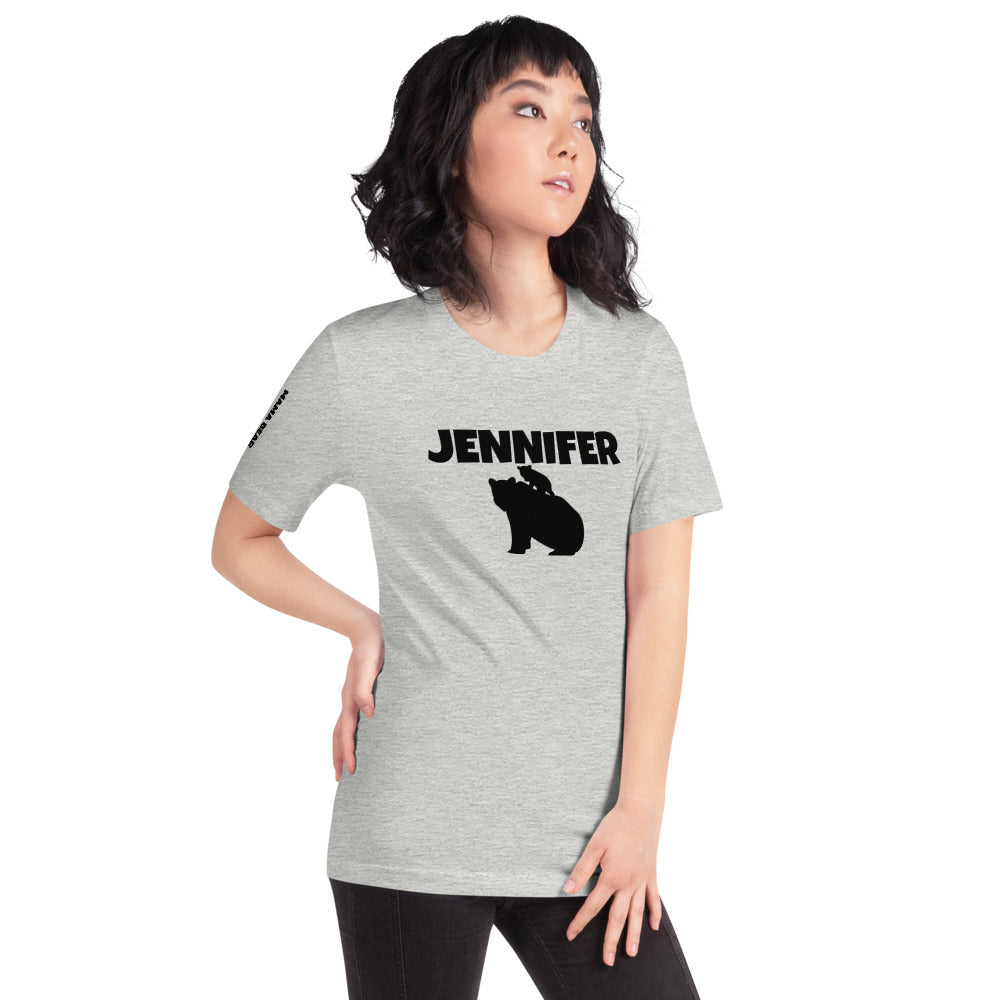Custom Name Bold Mama Bear Personalized Pastel Unisex Short-Sleeve Staple T-Shirt TeeSpect
