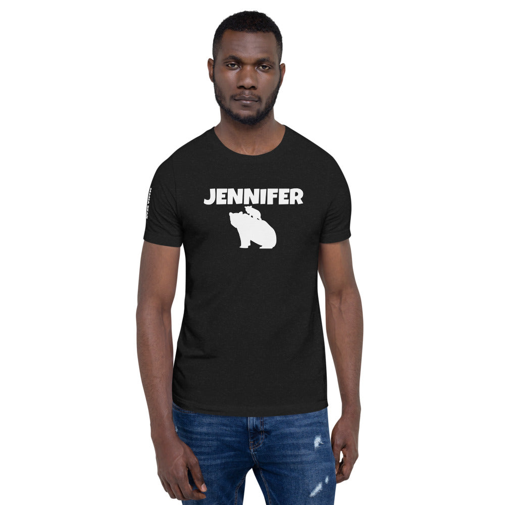 Custom Name Bold Mama Bear Personalized Unisex Short-Sleeve Staple T-Shirt TeeSpect