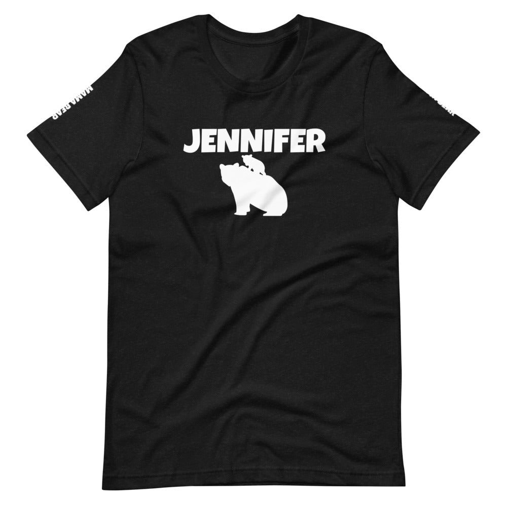 Custom Name Bold Mama Bear Personalized Unisex Short-Sleeve Staple T-Shirt TeeSpect