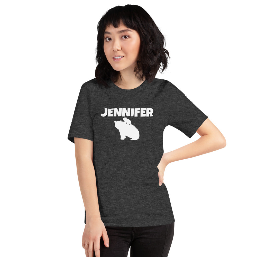 Custom Name Bold Mama Bear Personalized Unisex Short-Sleeve Staple T-Shirt TeeSpect