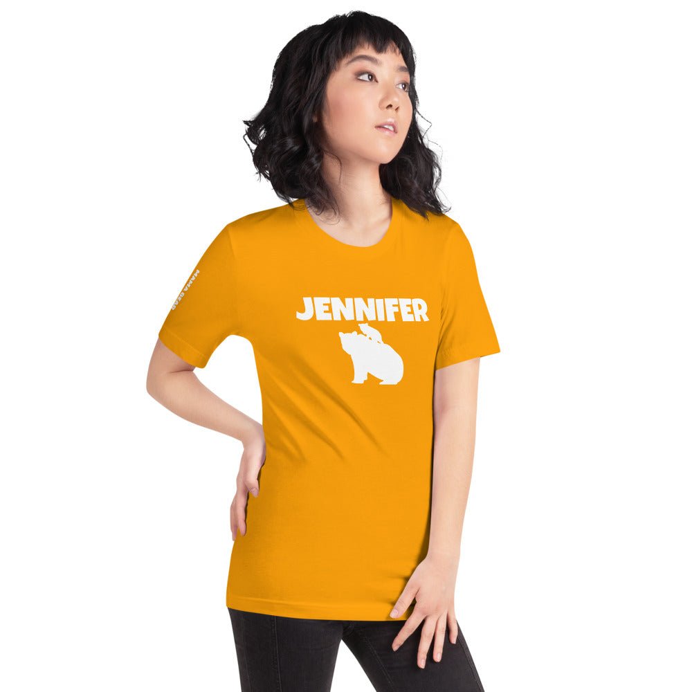 Custom Name Bold Mama Bear Personalized Unisex Short-Sleeve Staple T-Shirt TeeSpect