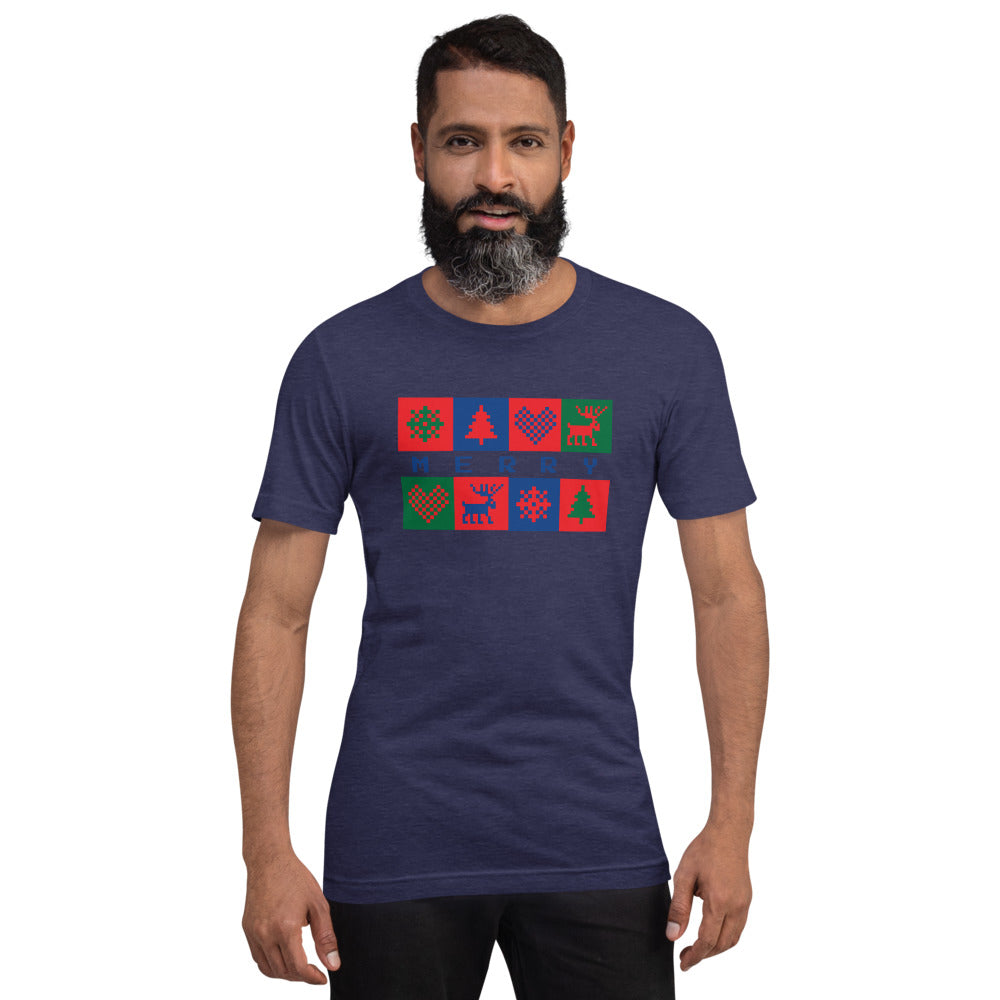 Merry Box Unisex Staple Short-Sleeve T-Shirt - Bella + Canvas 3001 TeeSpect