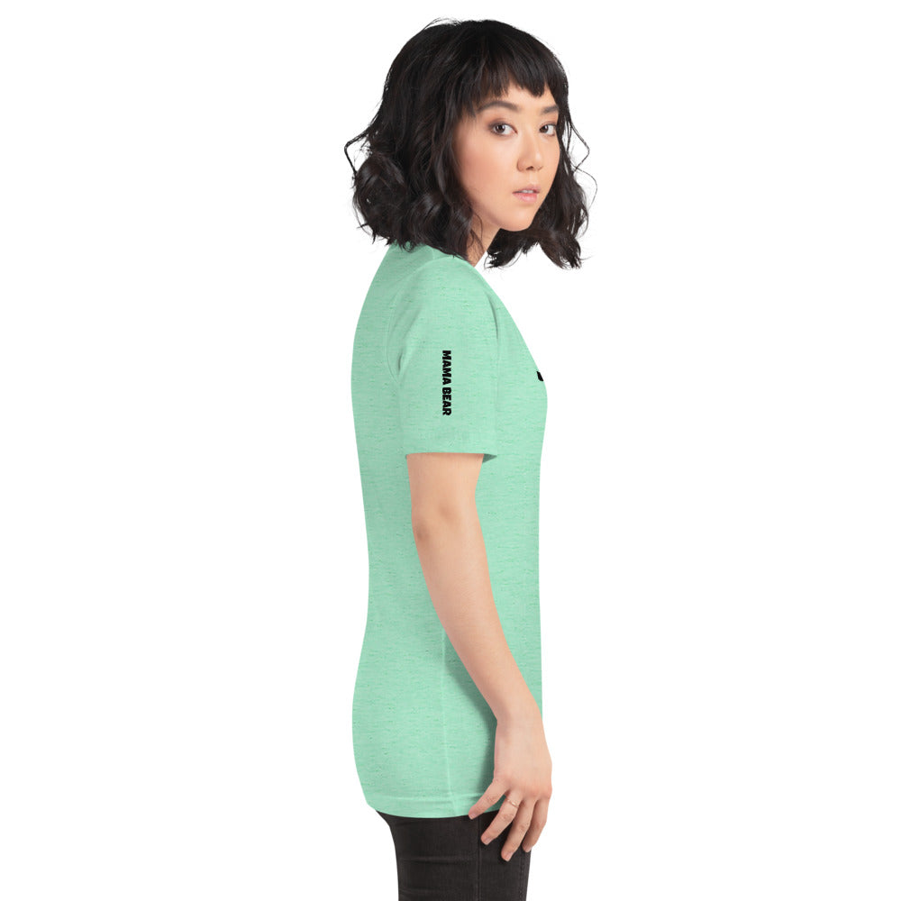 Custom Name Bold Mama Bear Personalized Pastel Unisex Short-Sleeve Staple T-Shirt TeeSpect