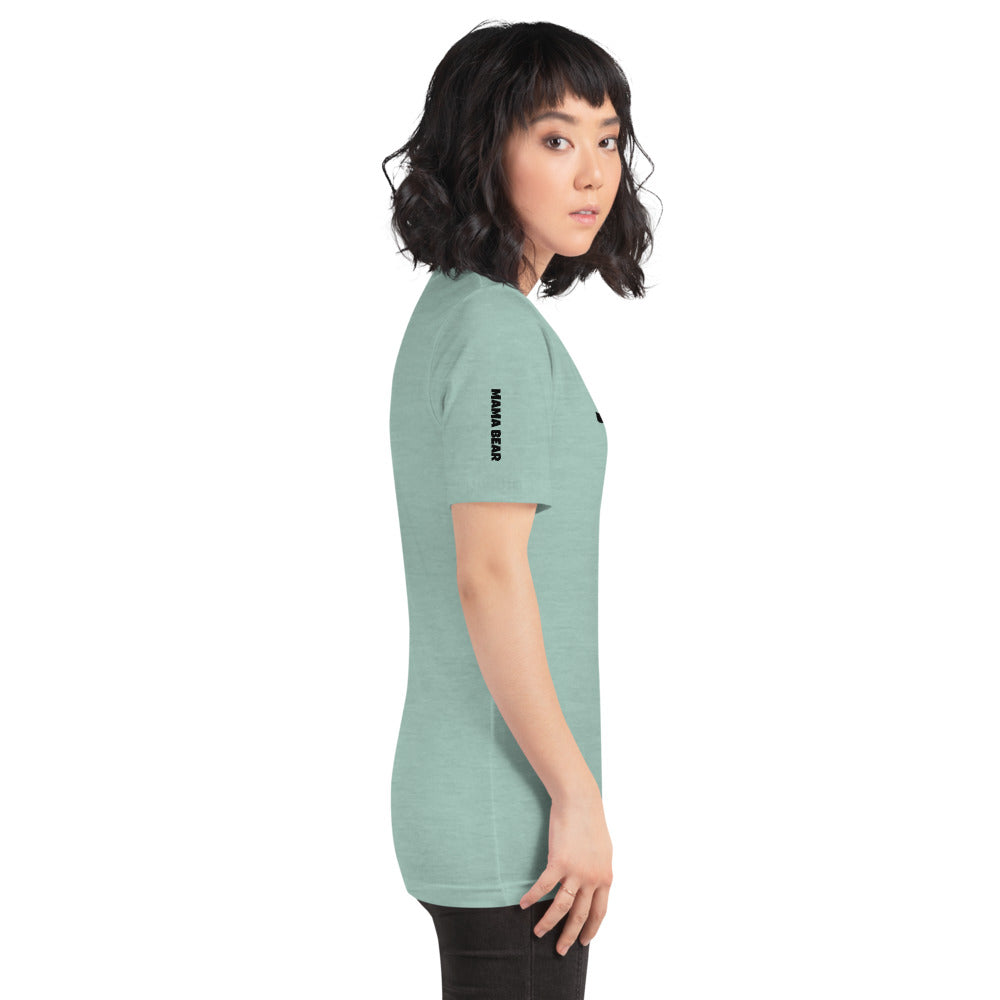 Custom Name Bold Mama Bear Personalized Pastel Unisex Short-Sleeve Staple T-Shirt TeeSpect