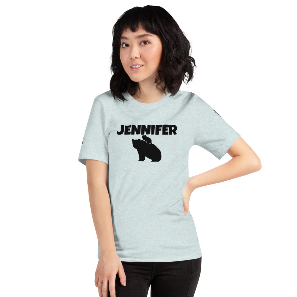 Custom Name Bold Mama Bear Personalized Pastel Unisex Short-Sleeve Staple T-Shirt TeeSpect