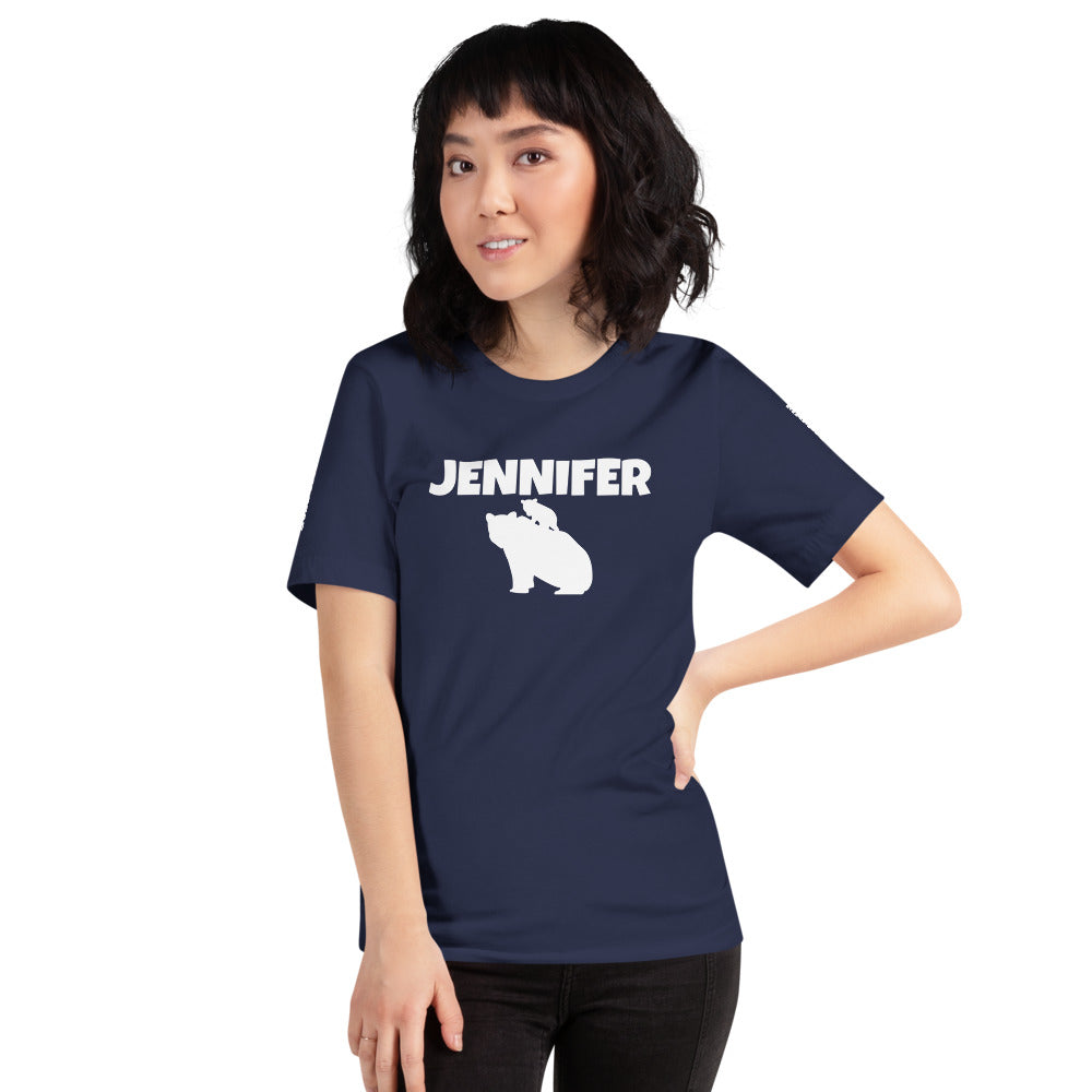 Custom Name Bold Mama Bear Personalized Unisex Short-Sleeve Staple T-Shirt TeeSpect