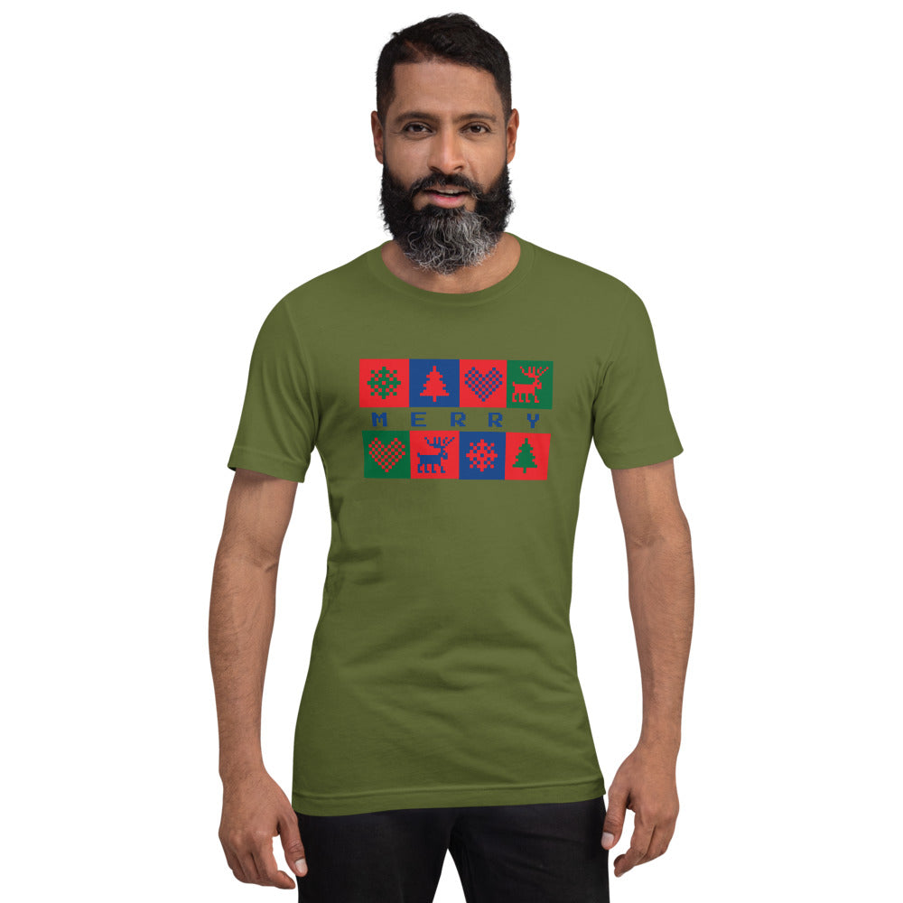 Merry Box Unisex Staple Short-Sleeve T-Shirt - Bella + Canvas 3001 TeeSpect