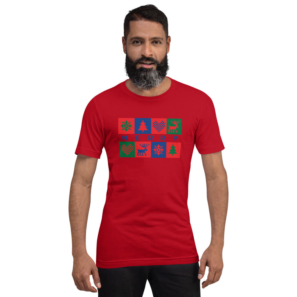 Merry Box Unisex Staple Short-Sleeve T-Shirt - Bella + Canvas 3001 TeeSpect