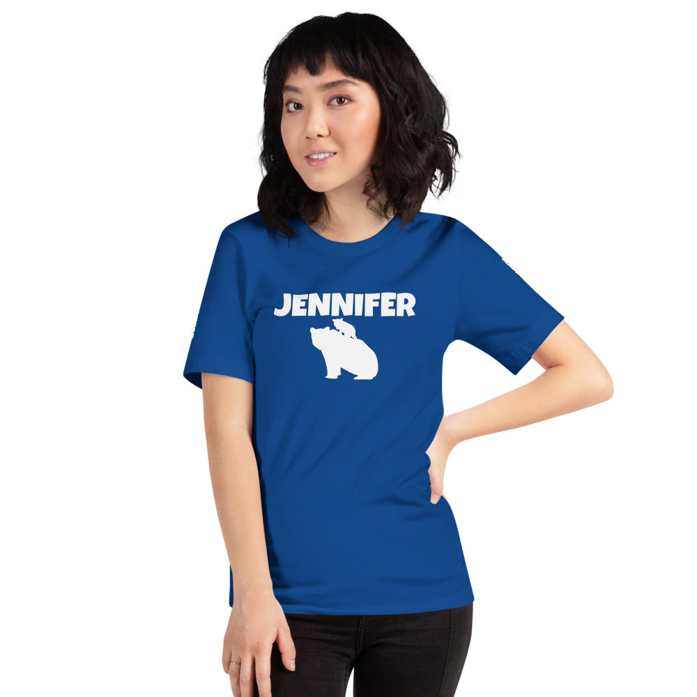 Custom Name Bold Mama Bear Personalized Unisex Short-Sleeve Staple T-Shirt TeeSpect