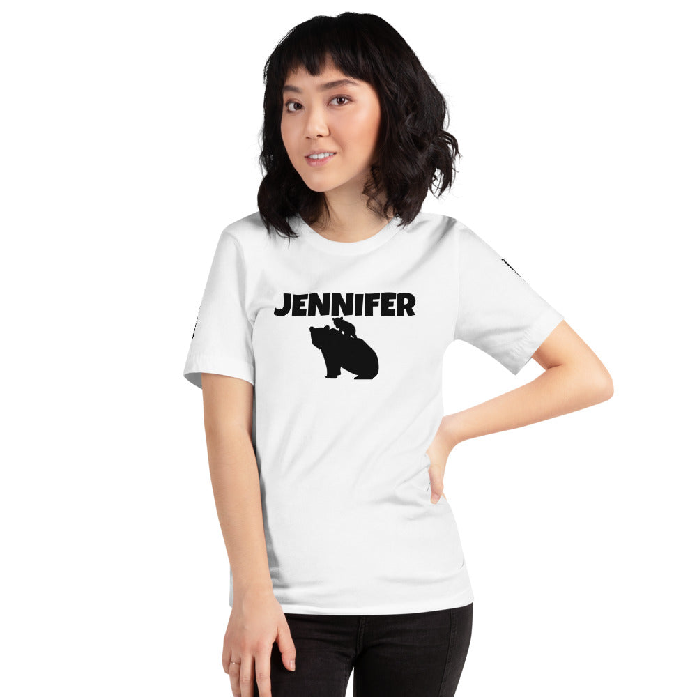 Custom Name Bold Mama Bear Personalized Pastel Unisex Short-Sleeve Staple T-Shirt TeeSpect