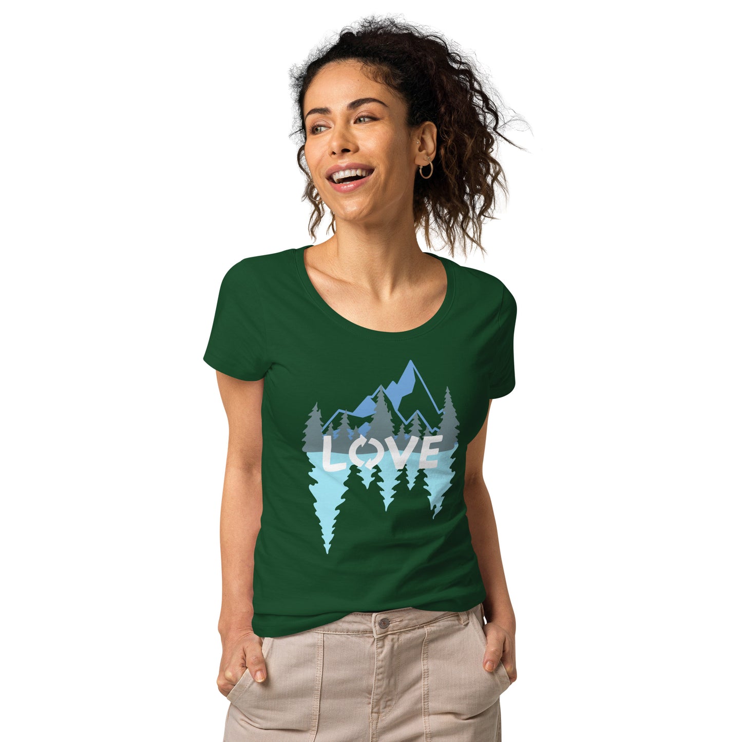LOVE Nature Mountains Women’s Organic T-Shirt TeeSpect