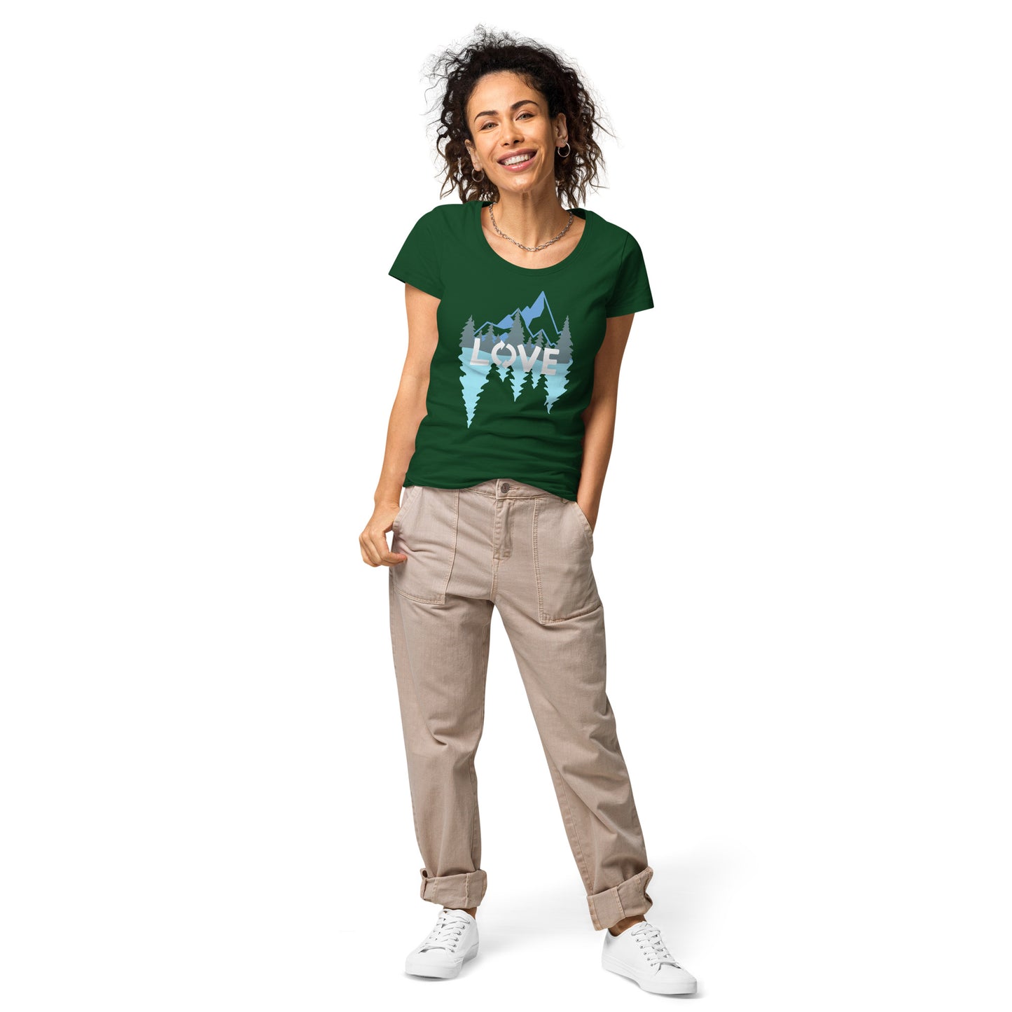LOVE Nature Mountains Women’s Organic T-Shirt TeeSpect