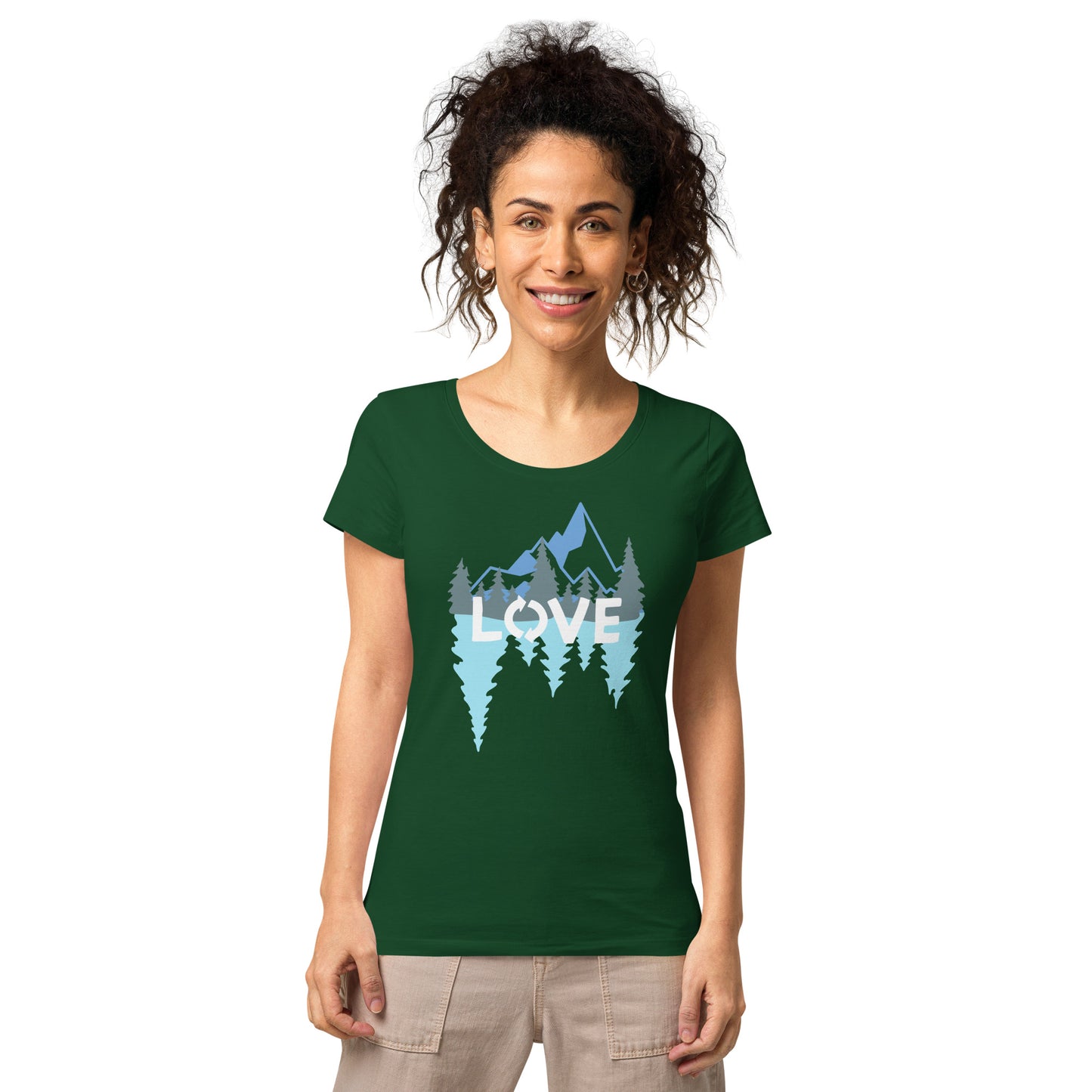 LOVE Nature Mountains Women’s Organic T-Shirt TeeSpect