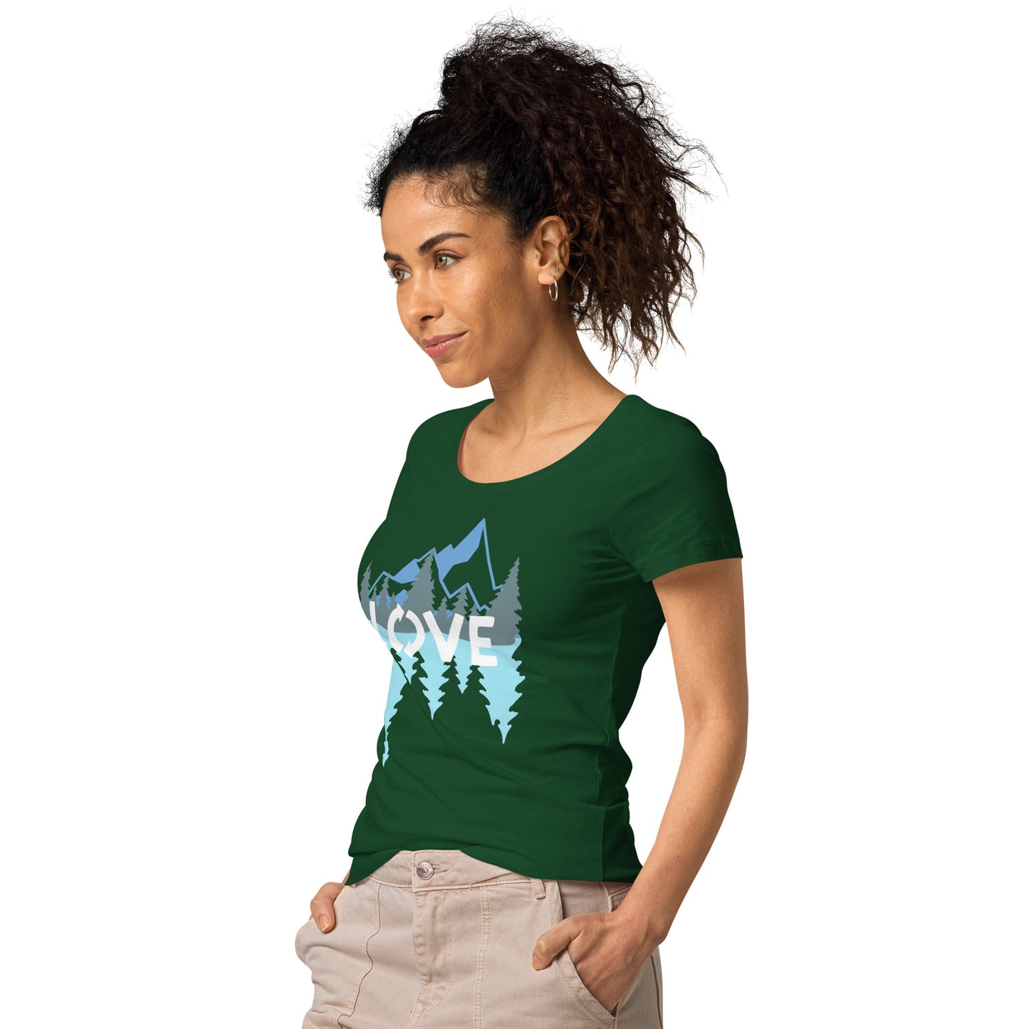 LOVE Nature Mountains Women’s Organic T-Shirt TeeSpect