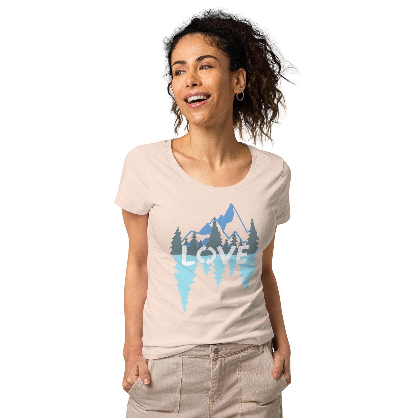 LOVE Nature Mountains Women’s Organic T-Shirt TeeSpect
