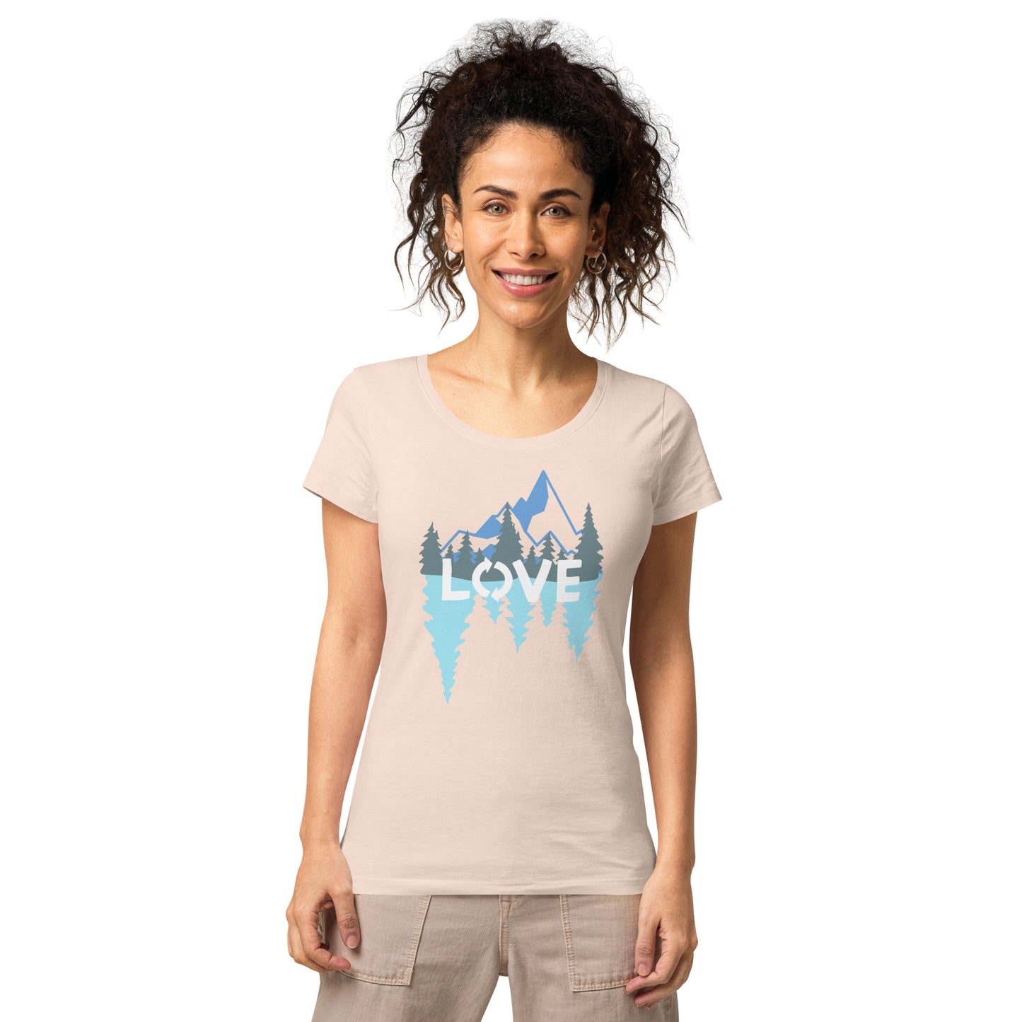 LOVE Nature Mountains Women’s Organic T-Shirt TeeSpect