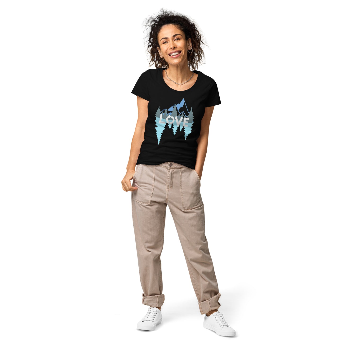 LOVE Nature Mountains Women’s Organic T-Shirt TeeSpect