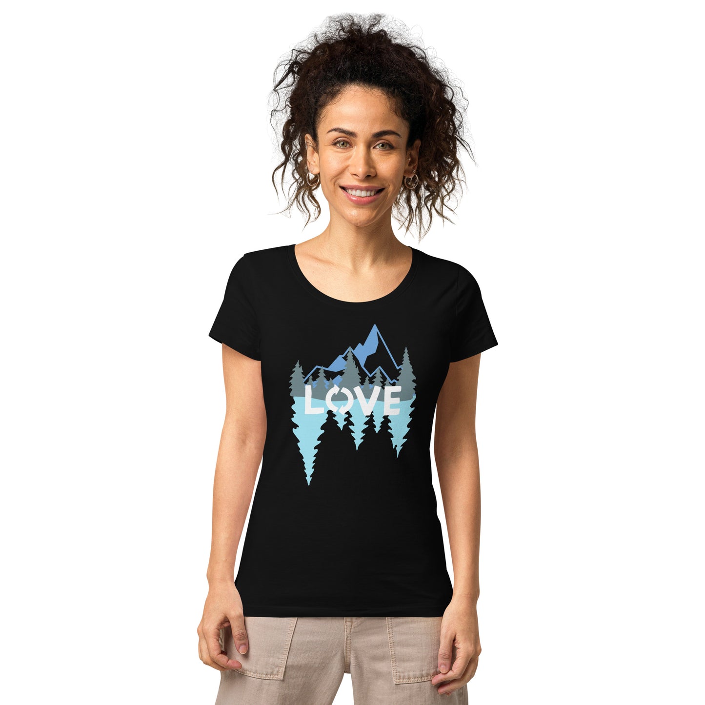 LOVE Nature Mountains Women’s Organic T-Shirt TeeSpect