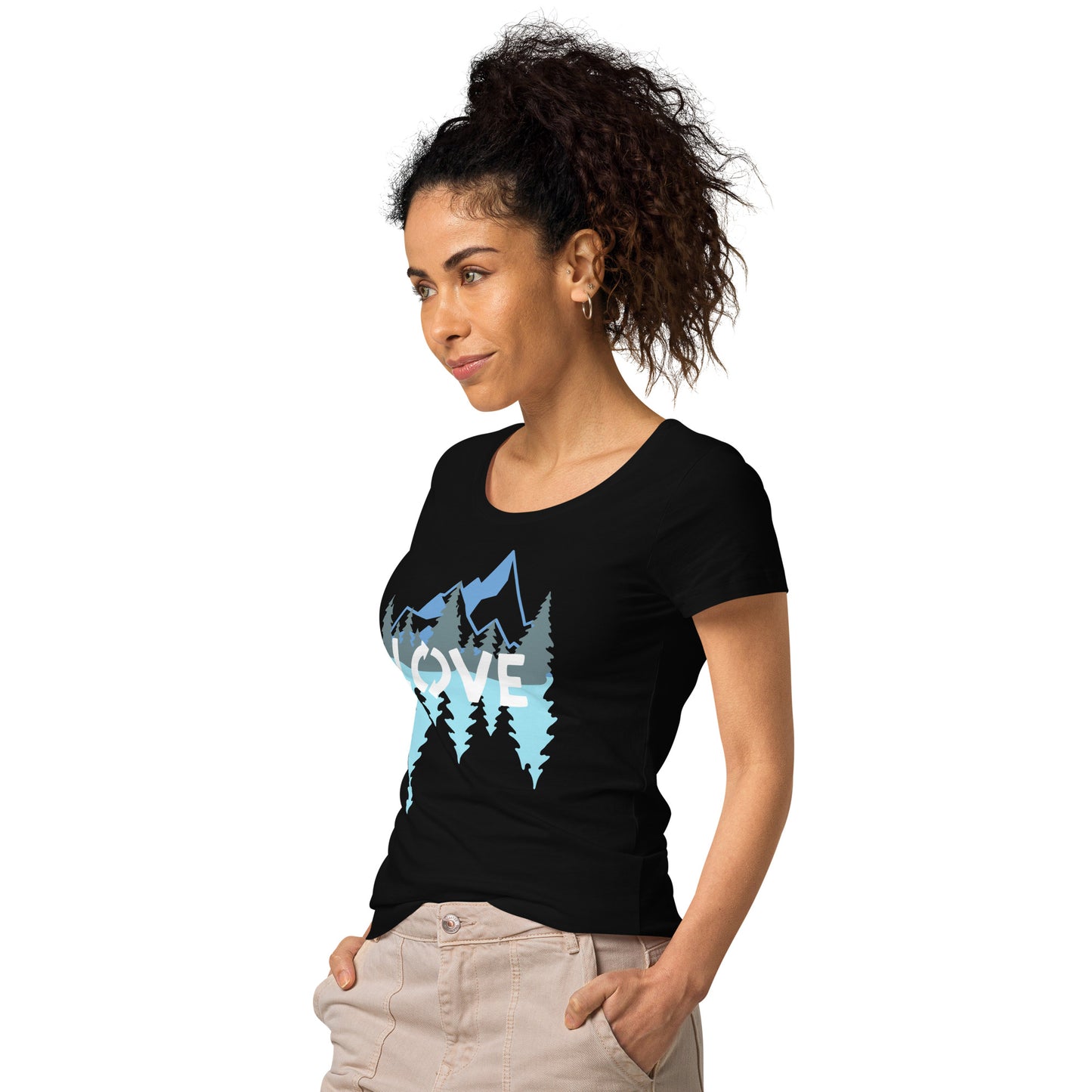 LOVE Nature Mountains Women’s Organic T-Shirt TeeSpect