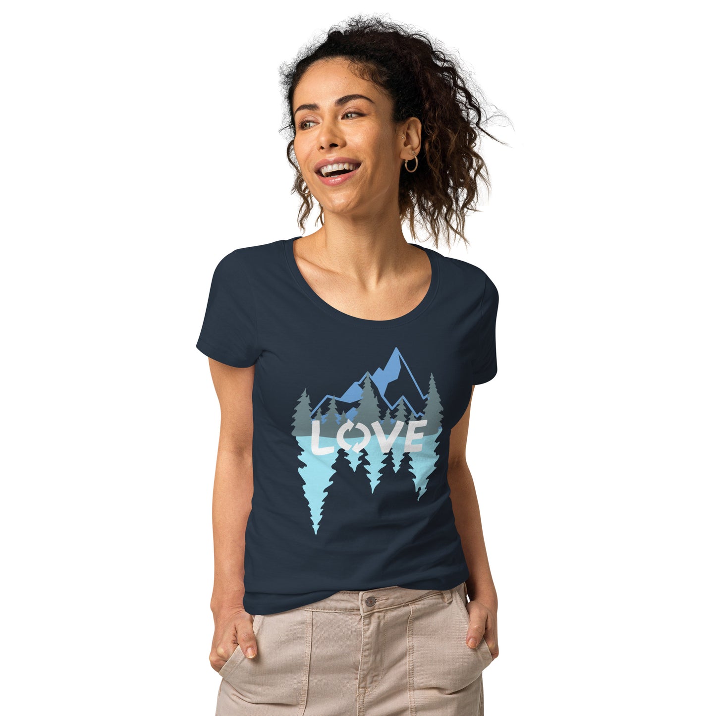 LOVE Nature Mountains Women’s Organic T-Shirt TeeSpect