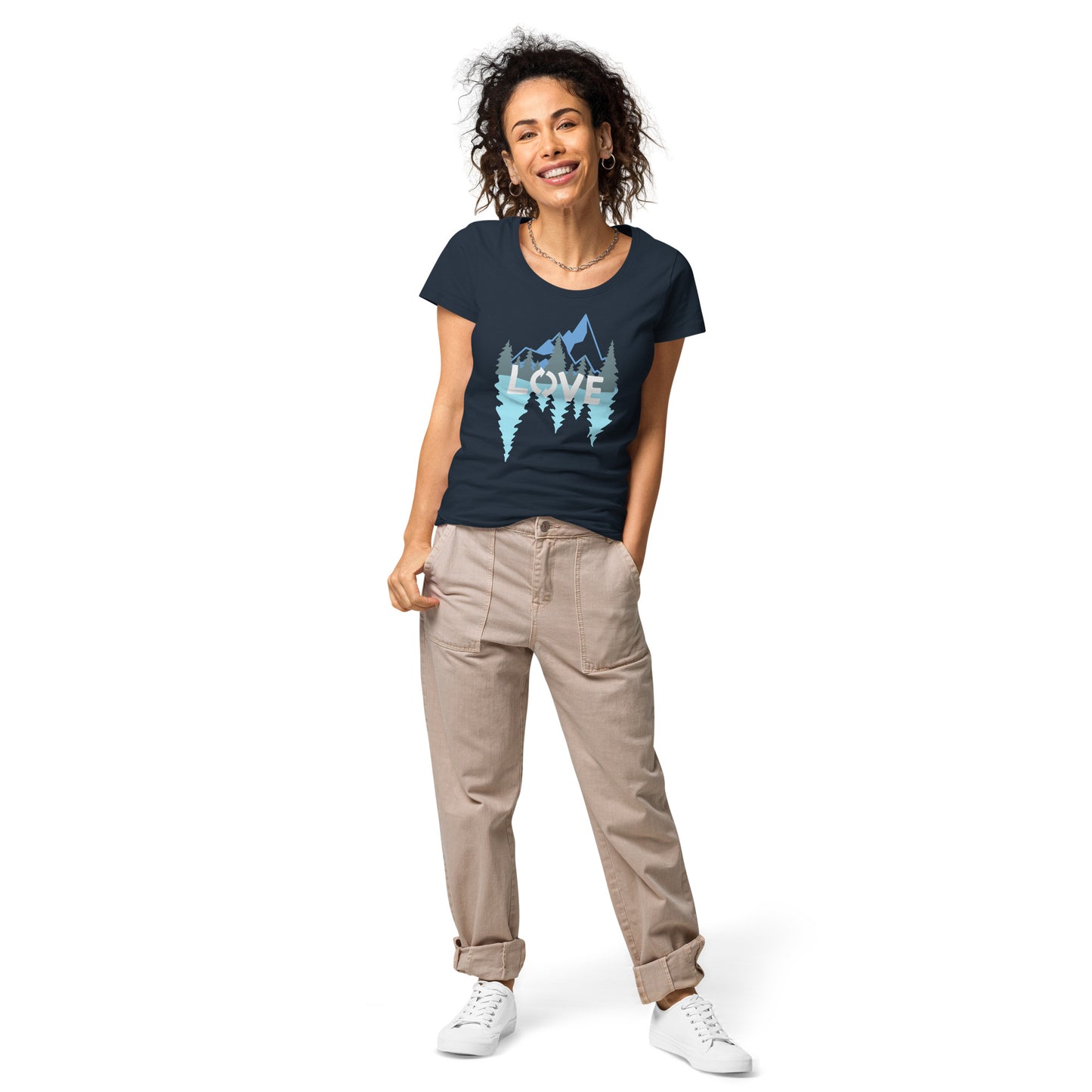 LOVE Nature Mountains Women’s Organic T-Shirt TeeSpect