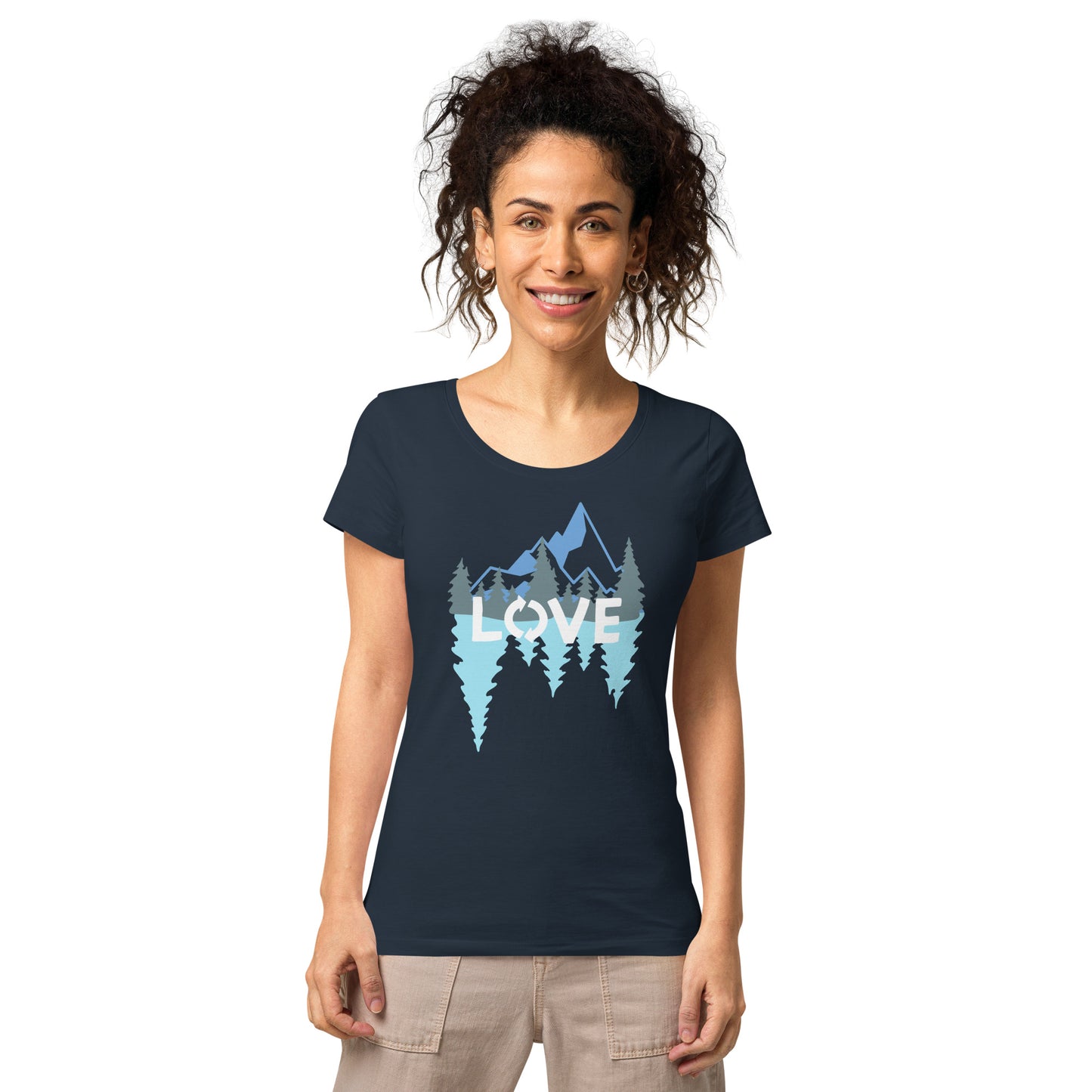 LOVE Nature Mountains Women’s Organic T-Shirt TeeSpect
