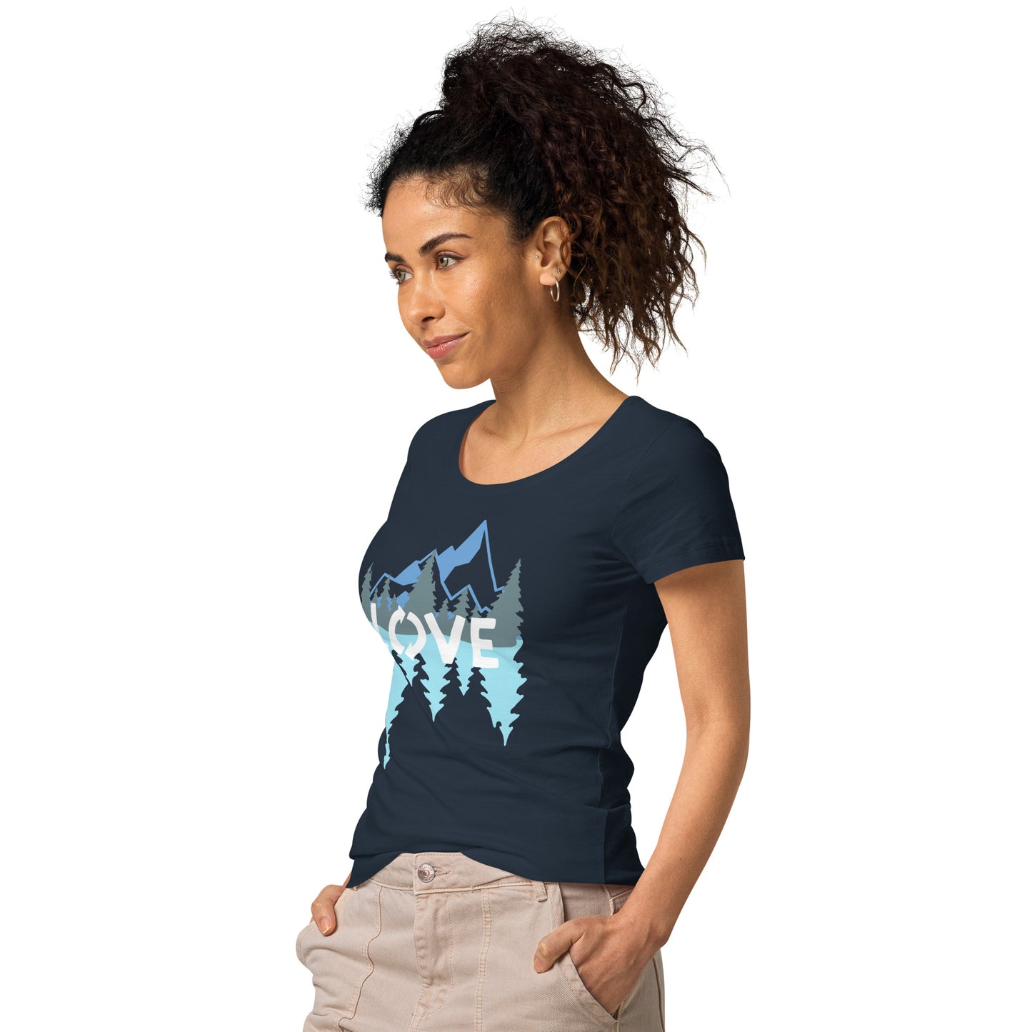 LOVE Nature Mountains Women’s Organic T-Shirt TeeSpect