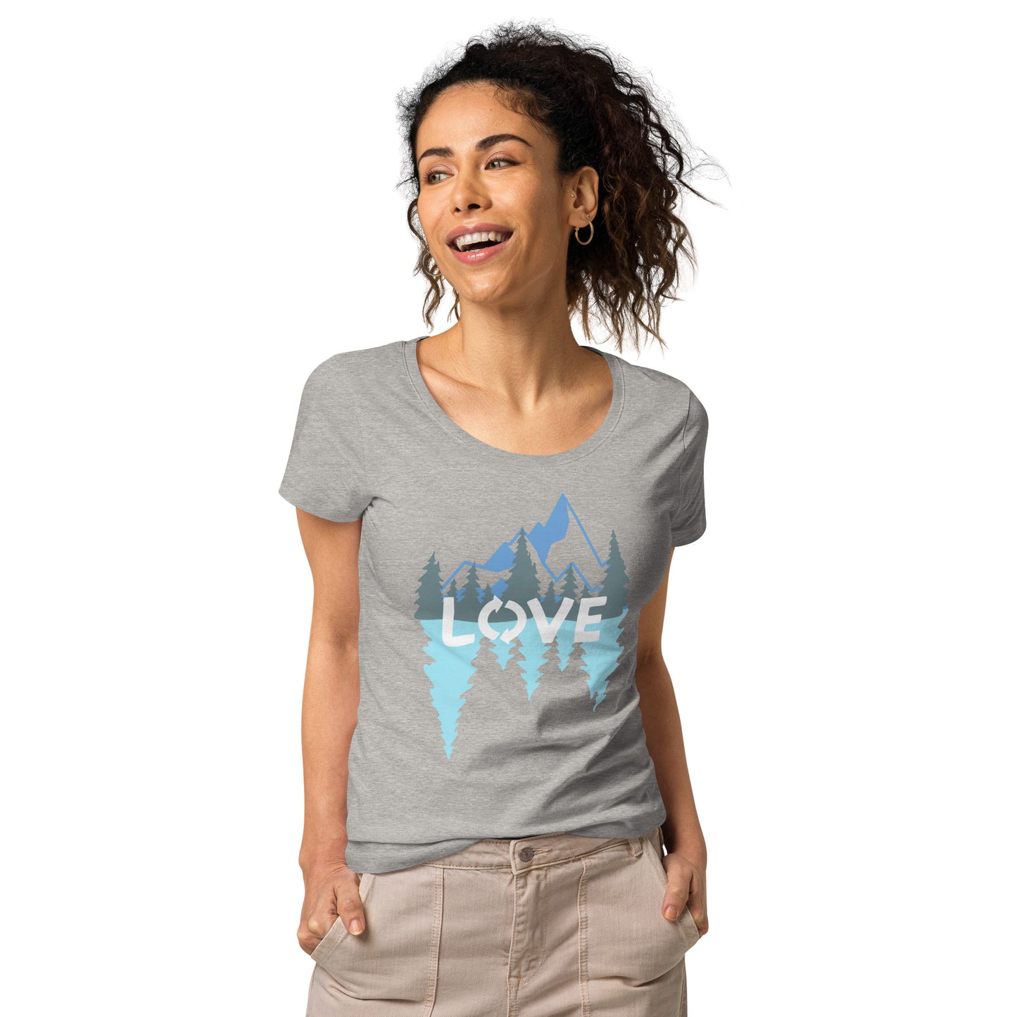 LOVE Nature Mountains Women’s Organic T-Shirt TeeSpect
