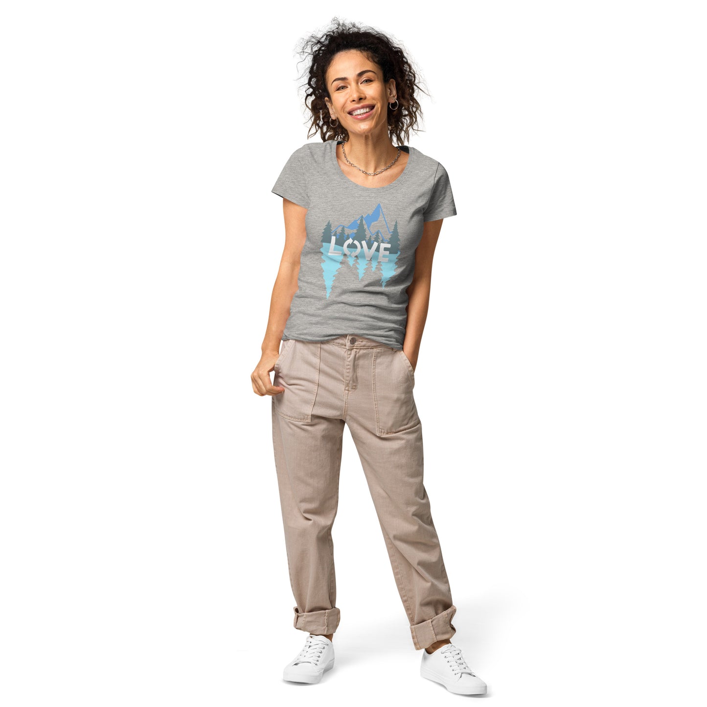 LOVE Nature Mountains Women’s Organic T-Shirt TeeSpect