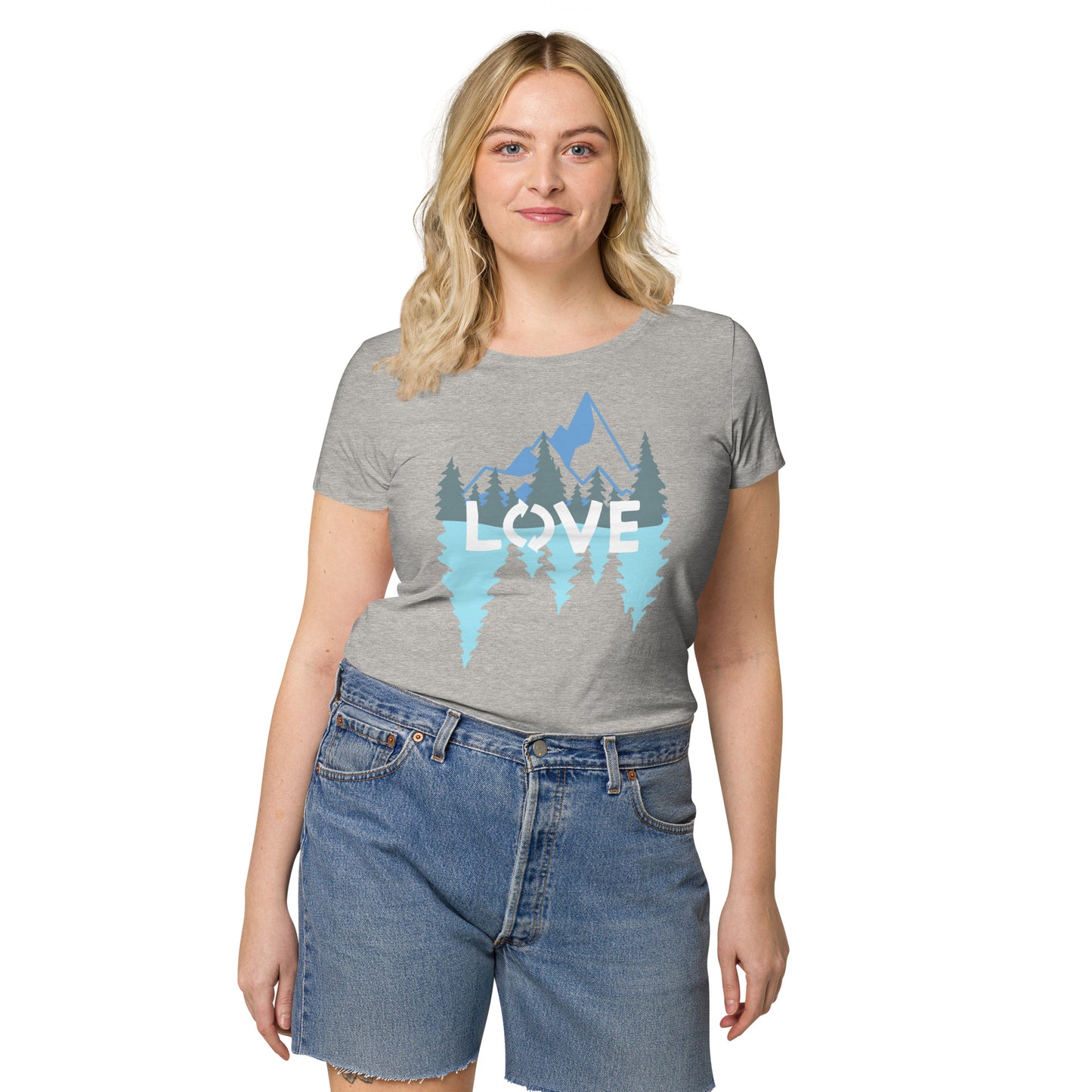 LOVE Nature Mountains Women’s Organic T-Shirt TeeSpect