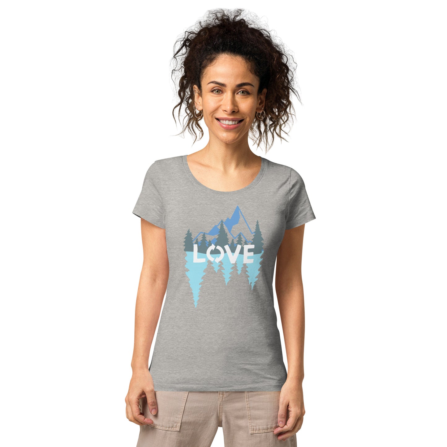 LOVE Nature Mountains Women’s Organic T-Shirt TeeSpect