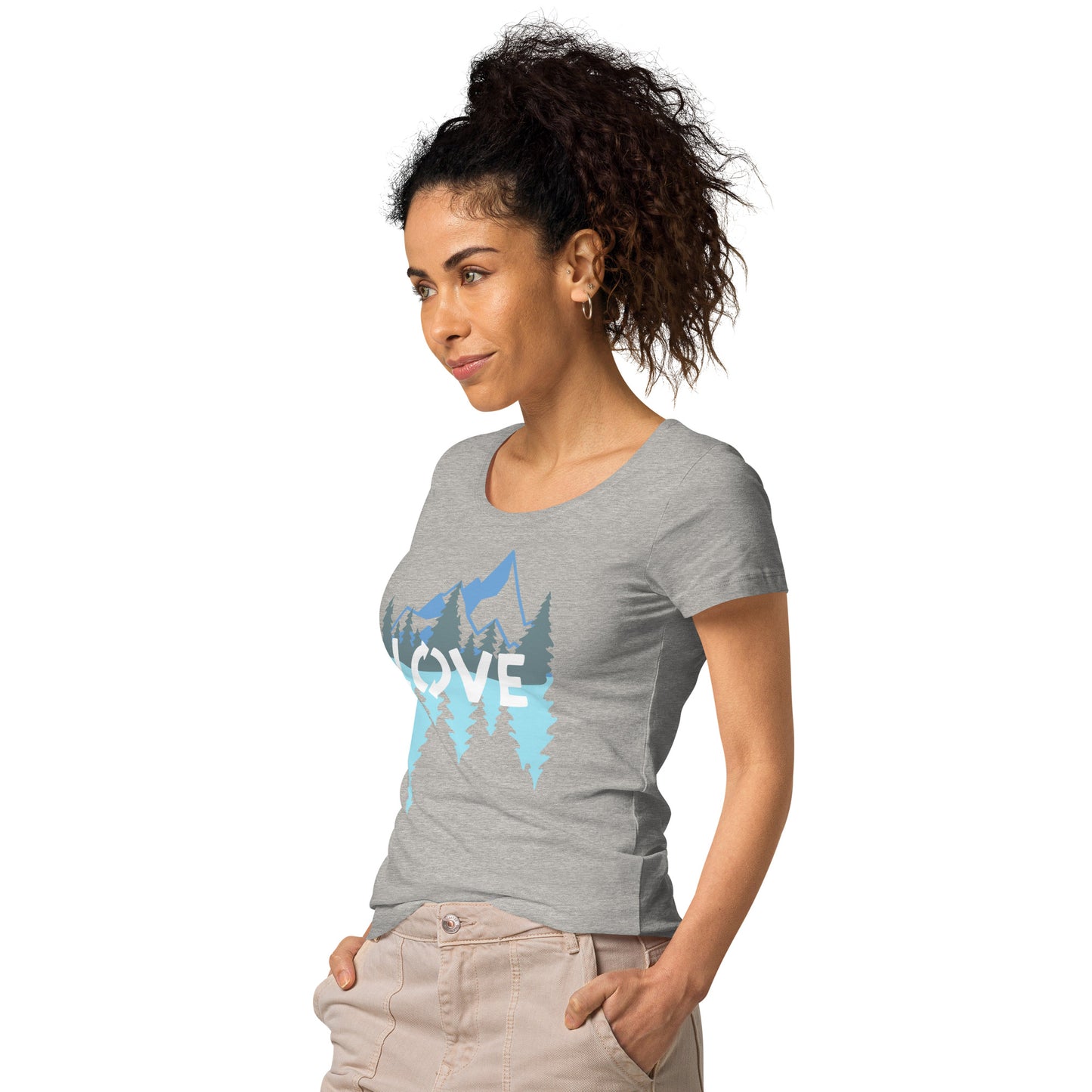 LOVE Nature Mountains Women’s Organic T-Shirt TeeSpect