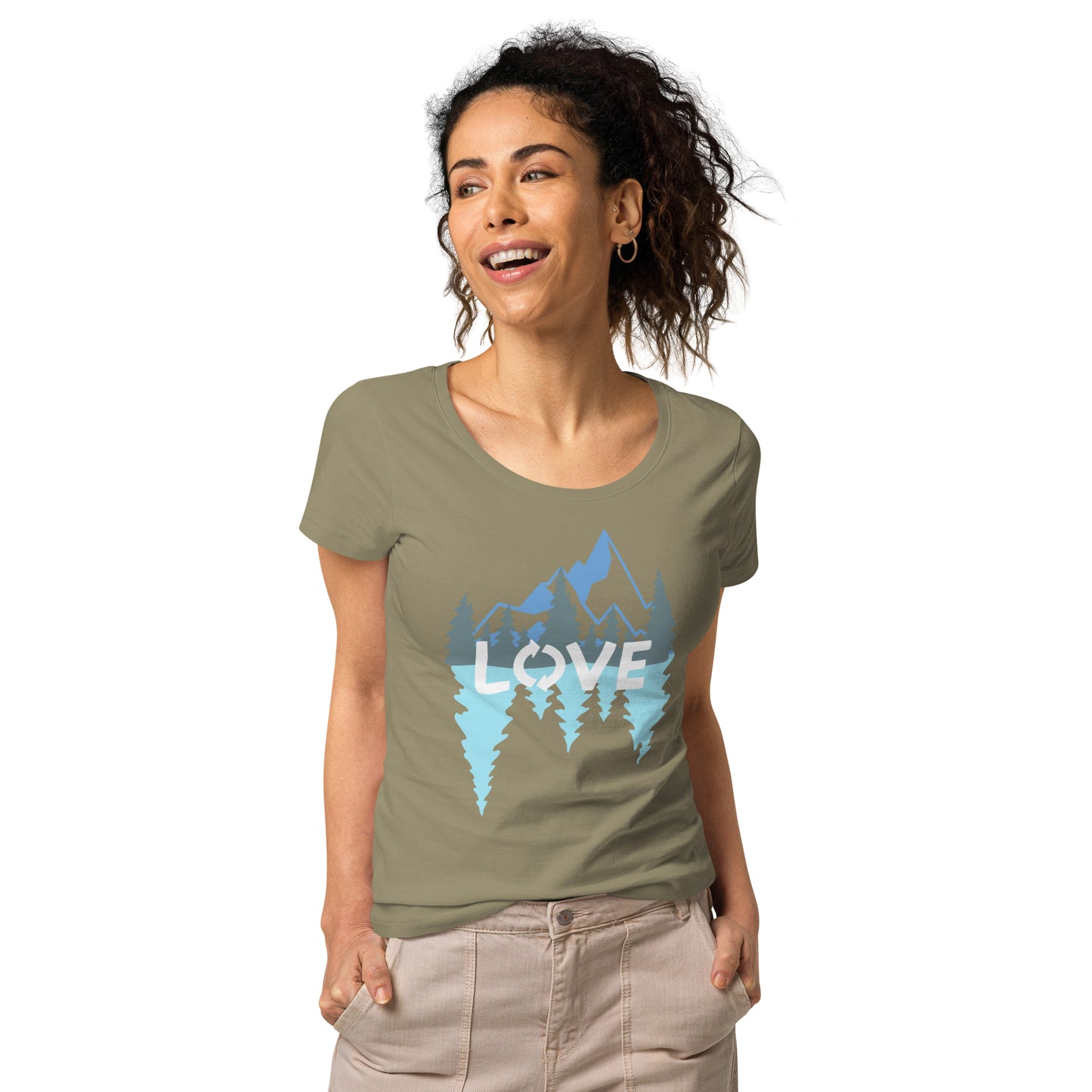 LOVE Nature Mountains Women’s Organic T-Shirt TeeSpect