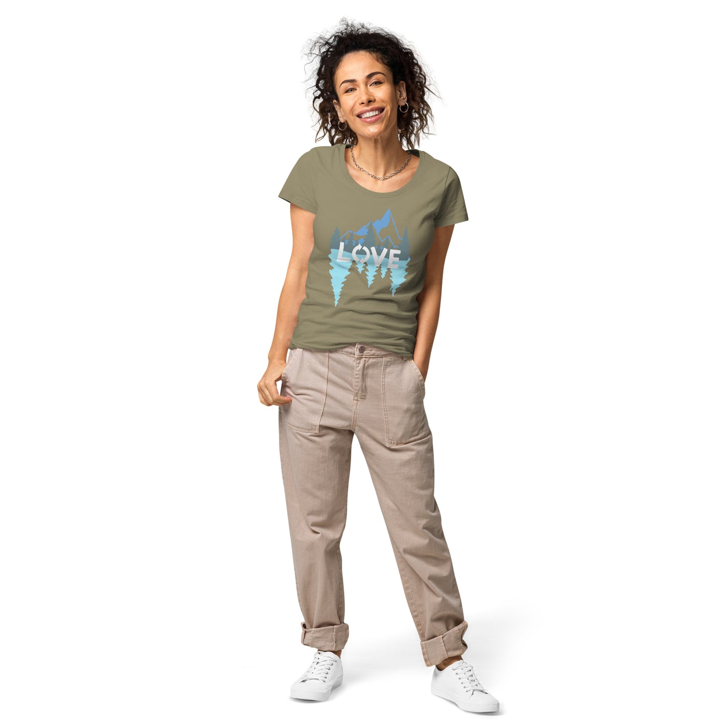 LOVE Nature Mountains Women’s Organic T-Shirt TeeSpect