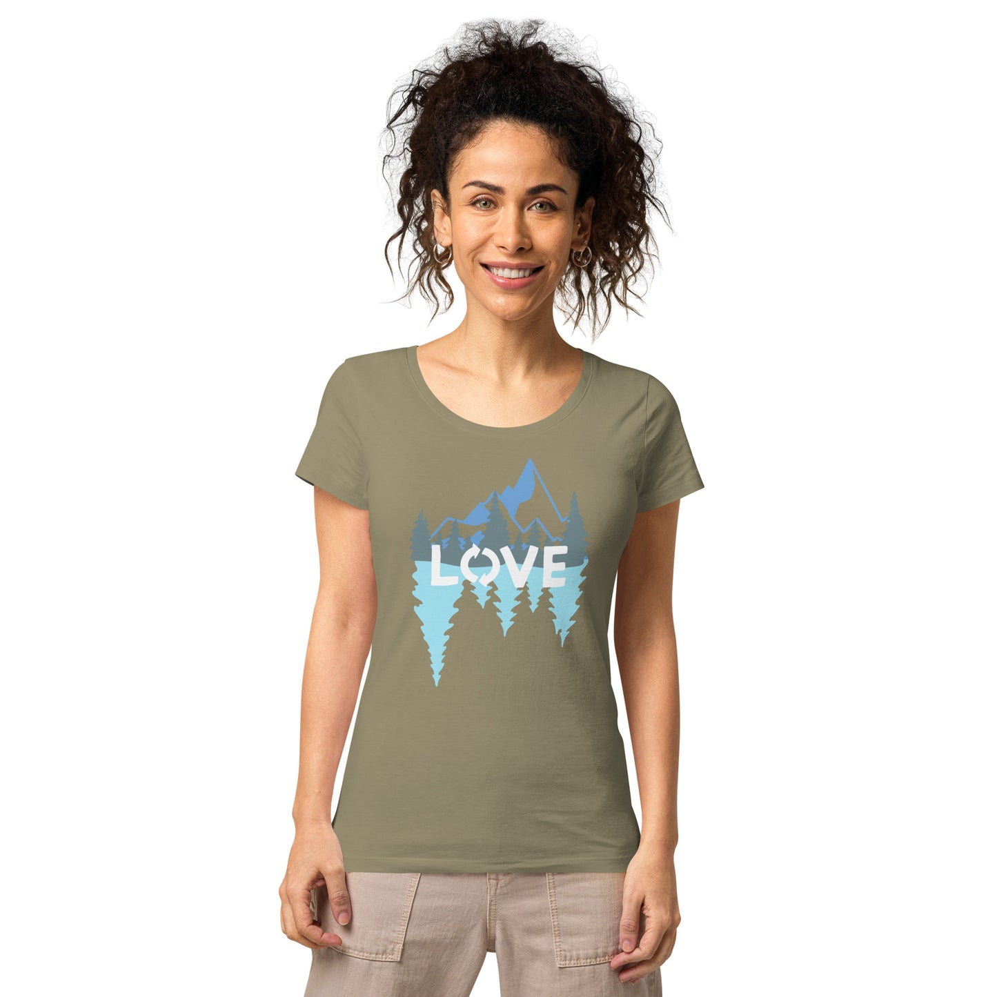 LOVE Nature Mountains Women’s Organic T-Shirt TeeSpect