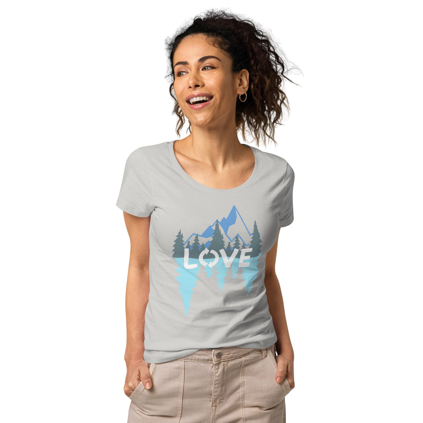 LOVE Nature Mountains Women’s Organic T-Shirt TeeSpect