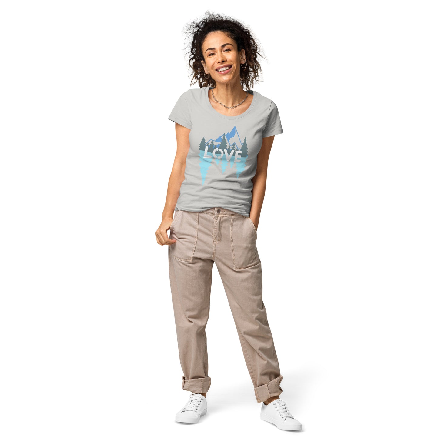 LOVE Nature Mountains Women’s Organic T-Shirt TeeSpect