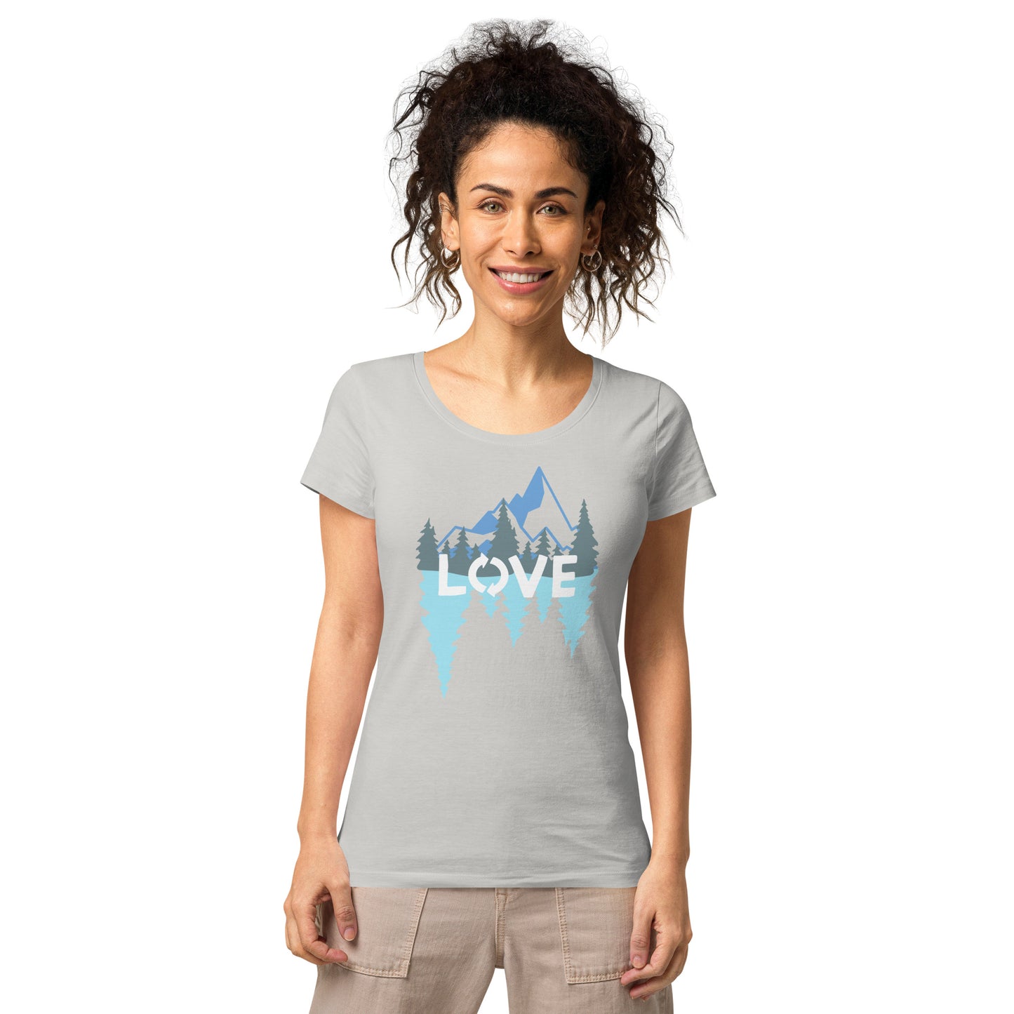 LOVE Nature Mountains Women’s Organic T-Shirt TeeSpect