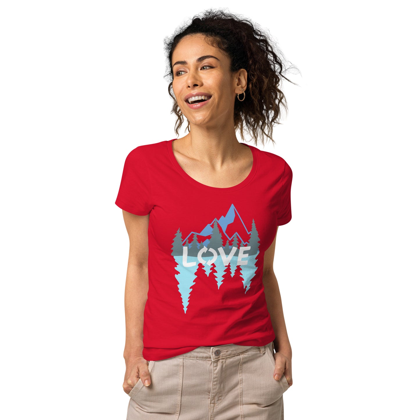 LOVE Nature Mountains Women’s Organic T-Shirt TeeSpect