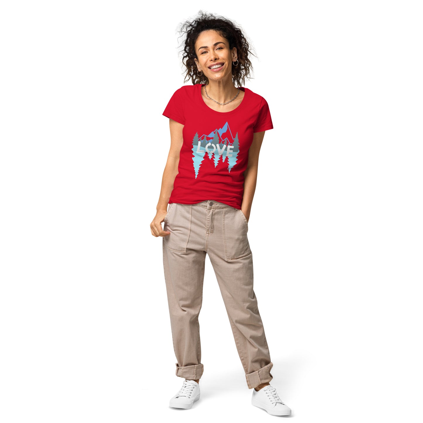 LOVE Nature Mountains Women’s Organic T-Shirt TeeSpect
