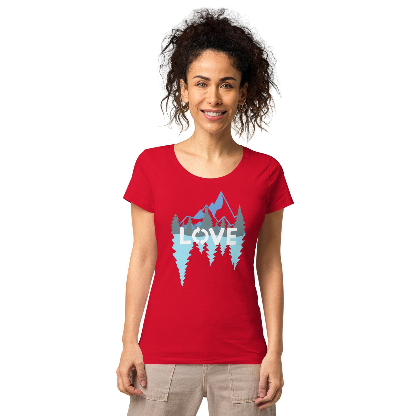 LOVE Nature Mountains Women’s Organic T-Shirt TeeSpect