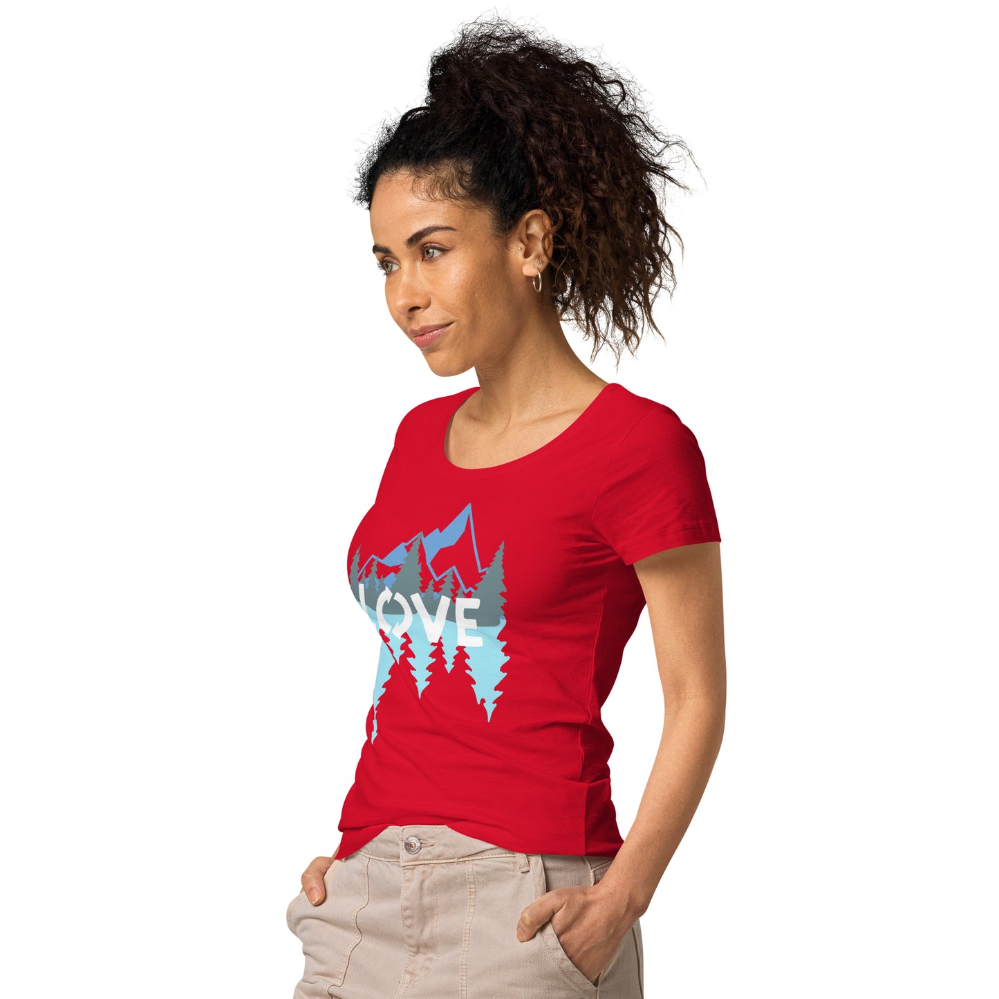 LOVE Nature Mountains Women’s Organic T-Shirt TeeSpect